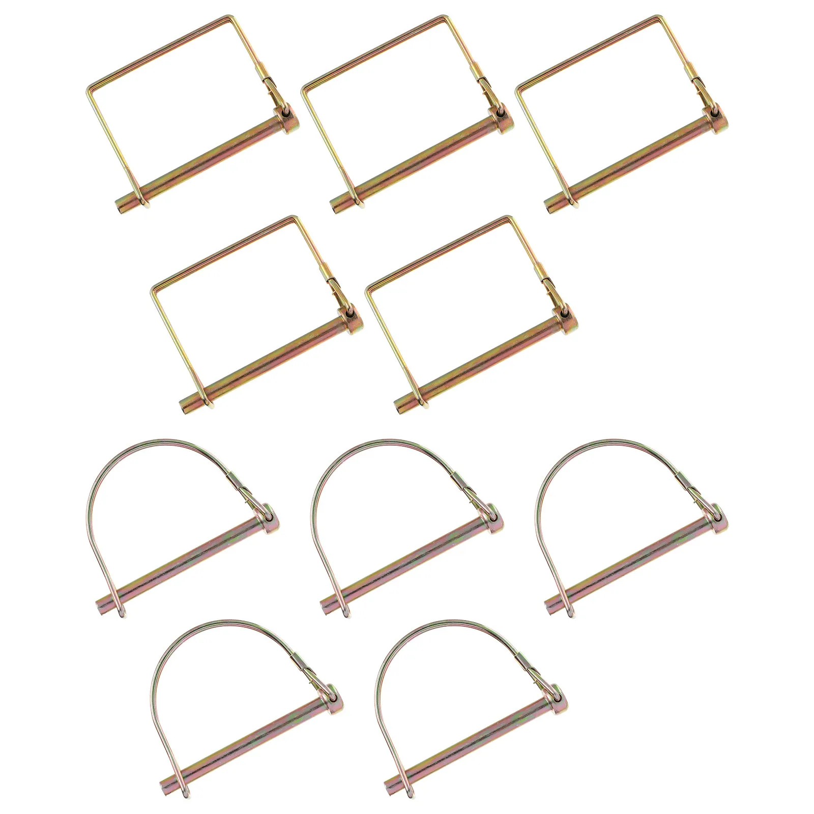 

10 шт. Стопорные шплинты из сплава для безопасного соединения, усиленные, для прицепов, грузовиков, тракторов, крюков, устойчивые к коррозии