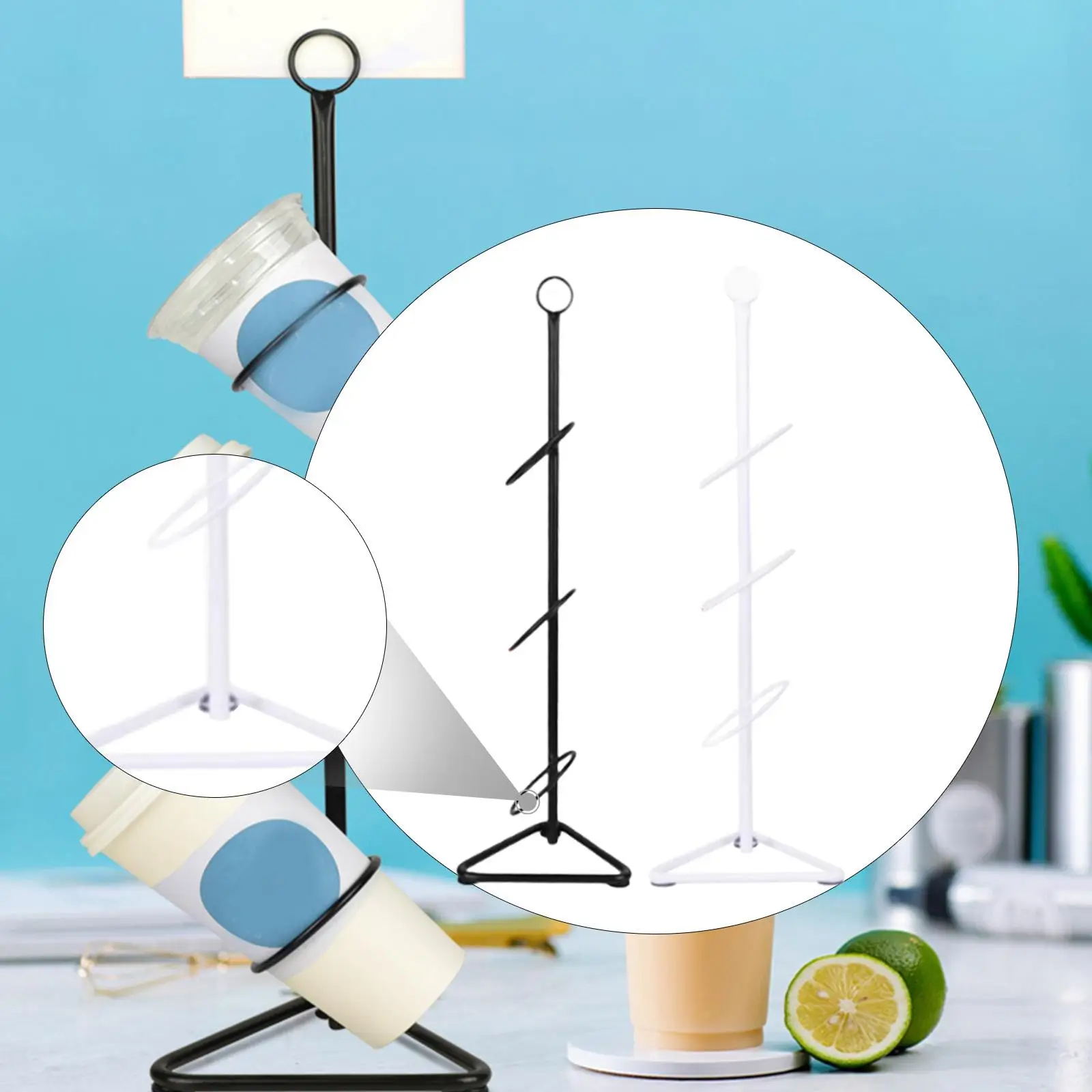 

Держатель для кофейной чашки Держатель для бумажных стаканчиков Подставка для кружки Художественные принадлежности для кафе Компактная подставка для стойки для столешницы Кухонный шкаф