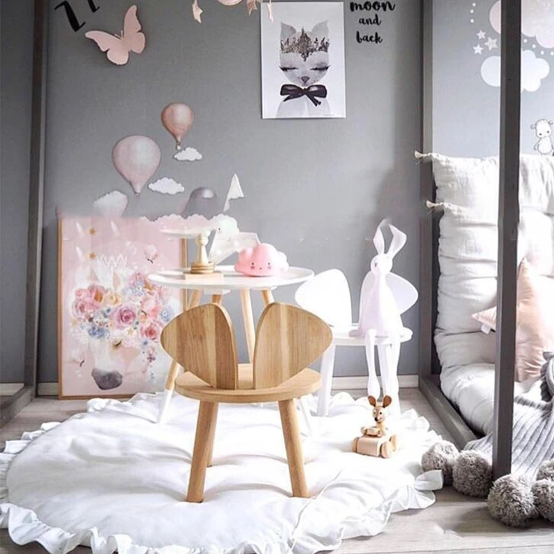 Tapete infantil para quarto infantil, tapete para recém-nascidos engatinhando, decoração para berçário h37a