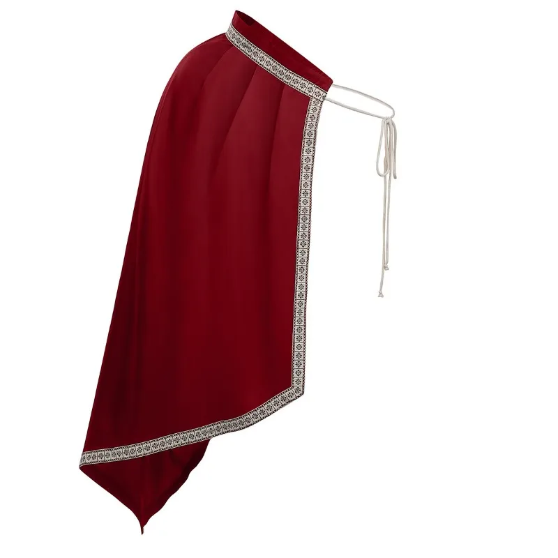 

Medieval Knight Half Cape Warrior Cloak for Ren Faire Cosplay Halloween