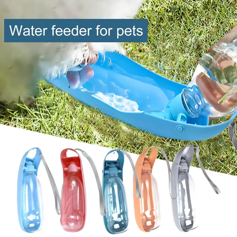 550ML Portable Water Cup For Dogs Pet Water Dispenser Foldable Quick Discharge Travel Drink Bottle dog walking water bottle