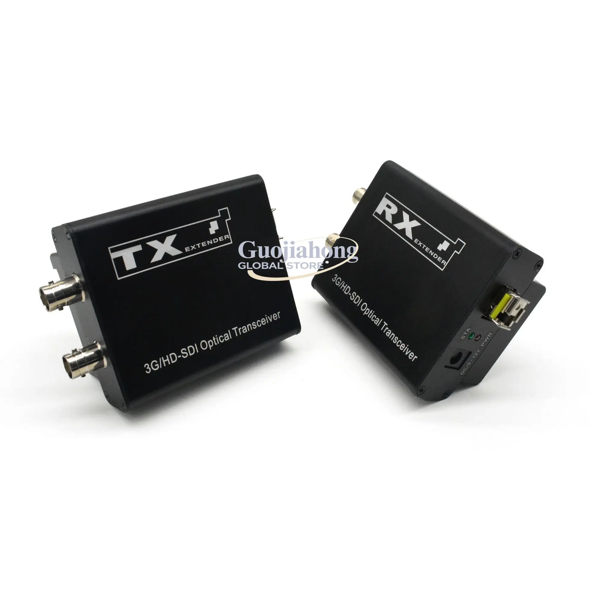 

HD Uncompressed Fiber HD/3G-SDI Optical Transceiver Loop Output SDI Extender Dual Battery Slots