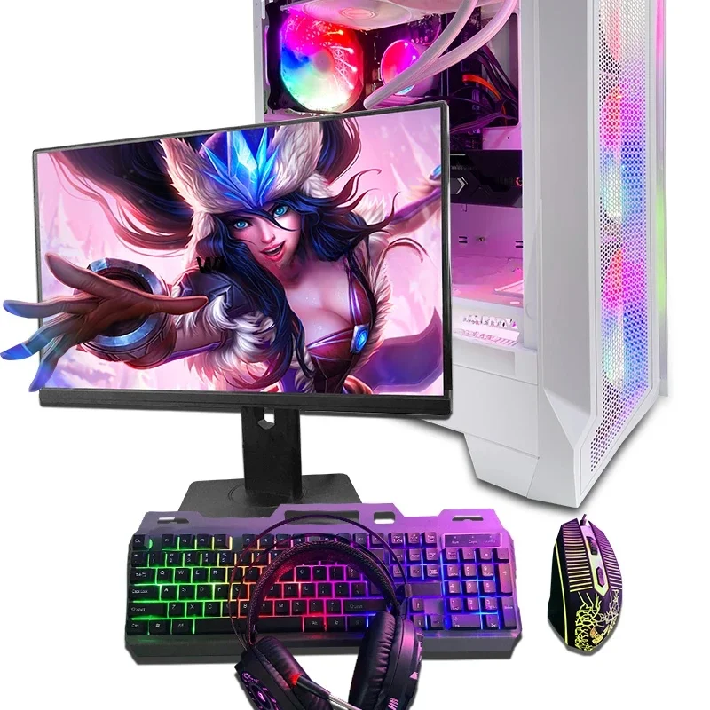 Computer desktop da gioco alto I9 di fabbrica con tastiera cablata Set di computer domestici assemblato RTX3070 3080 4070 4080 4090 PC gamer