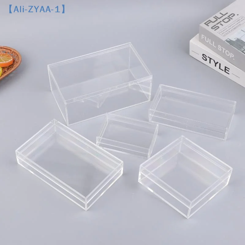 【ZYAA-1】Thickened Rectangular Acrylic Storage Box High Transparency Food Gift Packaging Plant Landscaping Transparent Box