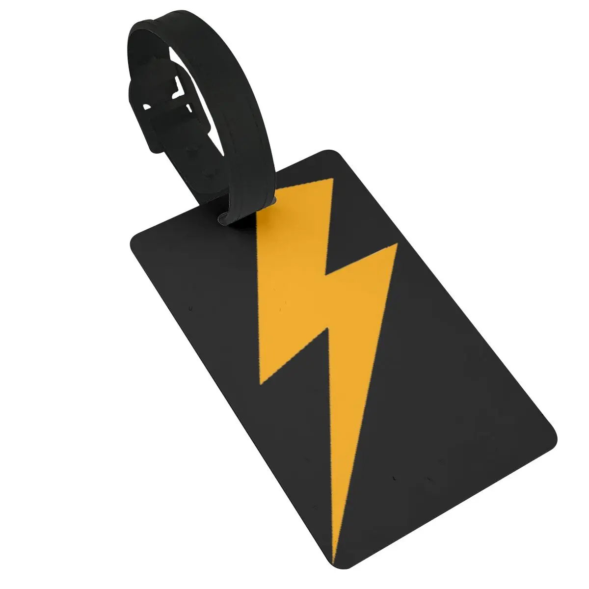 Orange Lightning Bolt Luggage Tags Suitcase Accessories Travel Baggage Boarding Tag Portable Label Holder ID Name Address