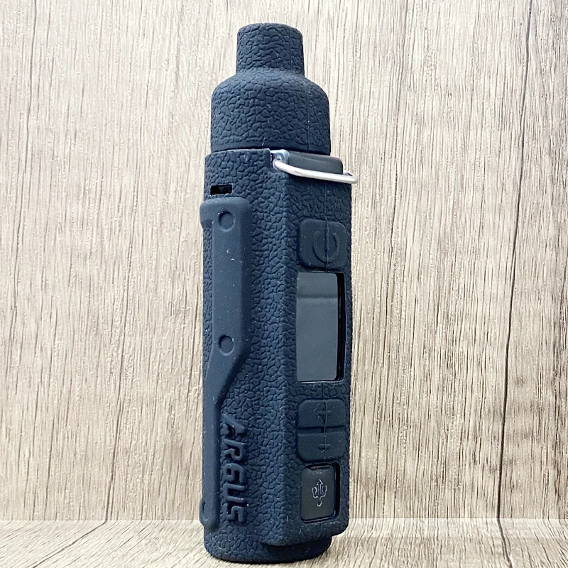 حافظة جلد بنسيج السيليكون لـ VOOPOO Argus Pro ، غطاء مطاطي ناعم واقي بحبل ، 80 واط