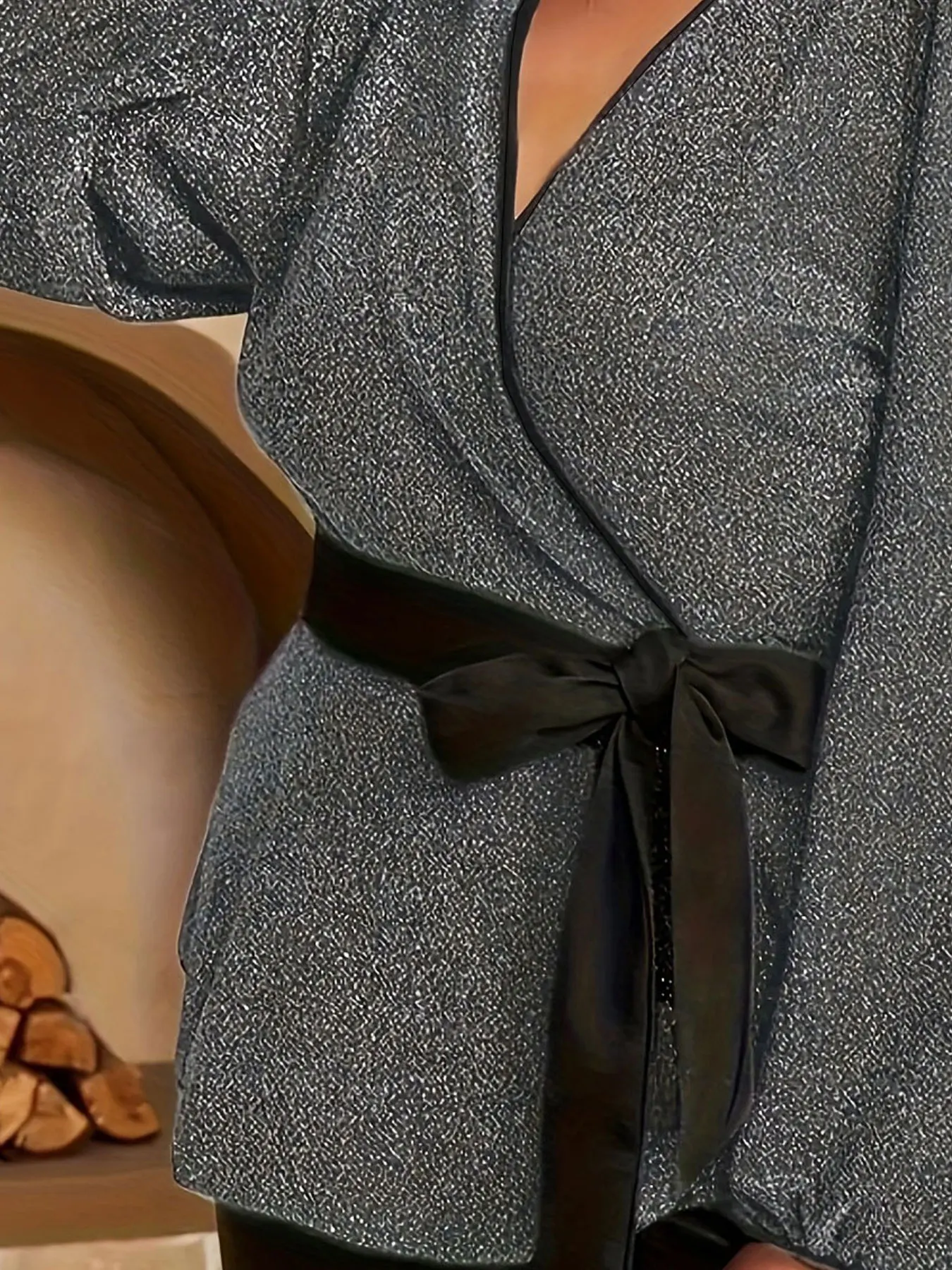 قميص نسائي منسوج بمقاس كبير #5