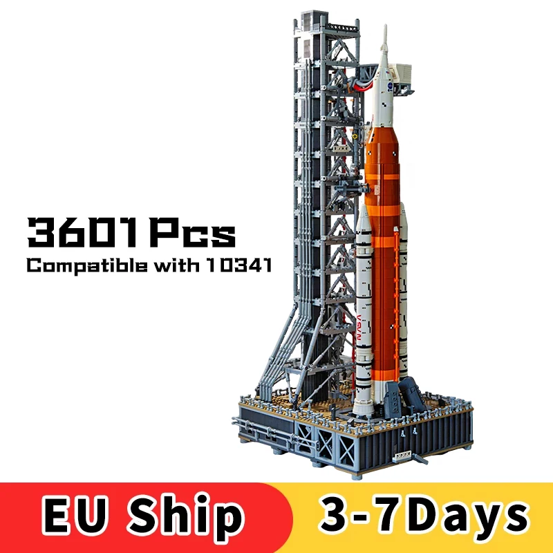 Compatible 10341 système de lancement spatial modèle ensemble de briques jouets Super fenêtre spatiale Artemis 3601 pièces blocs de construction pour cadeau de noël