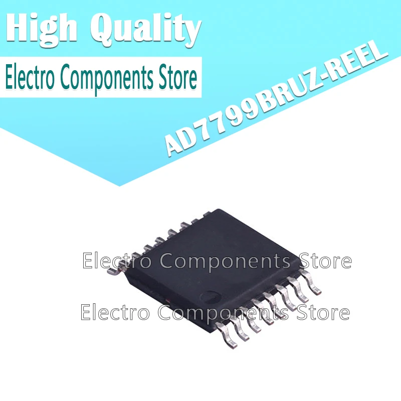 10Pcs AD7799BRUZ-REEL TSSOP16 Analog to Digital Conversion Chip AD7799BRUZ 3-Channel, Low Noise, Low Power