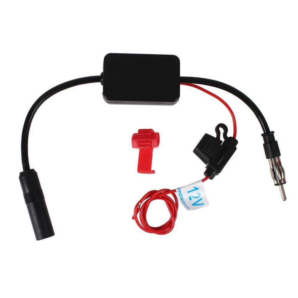 DAB/AM /FM  12V Car Radio Signal Stereo Antenna Aerial Splitter Cable Adapter Signal Amplifier Booster EAR Car Accessories