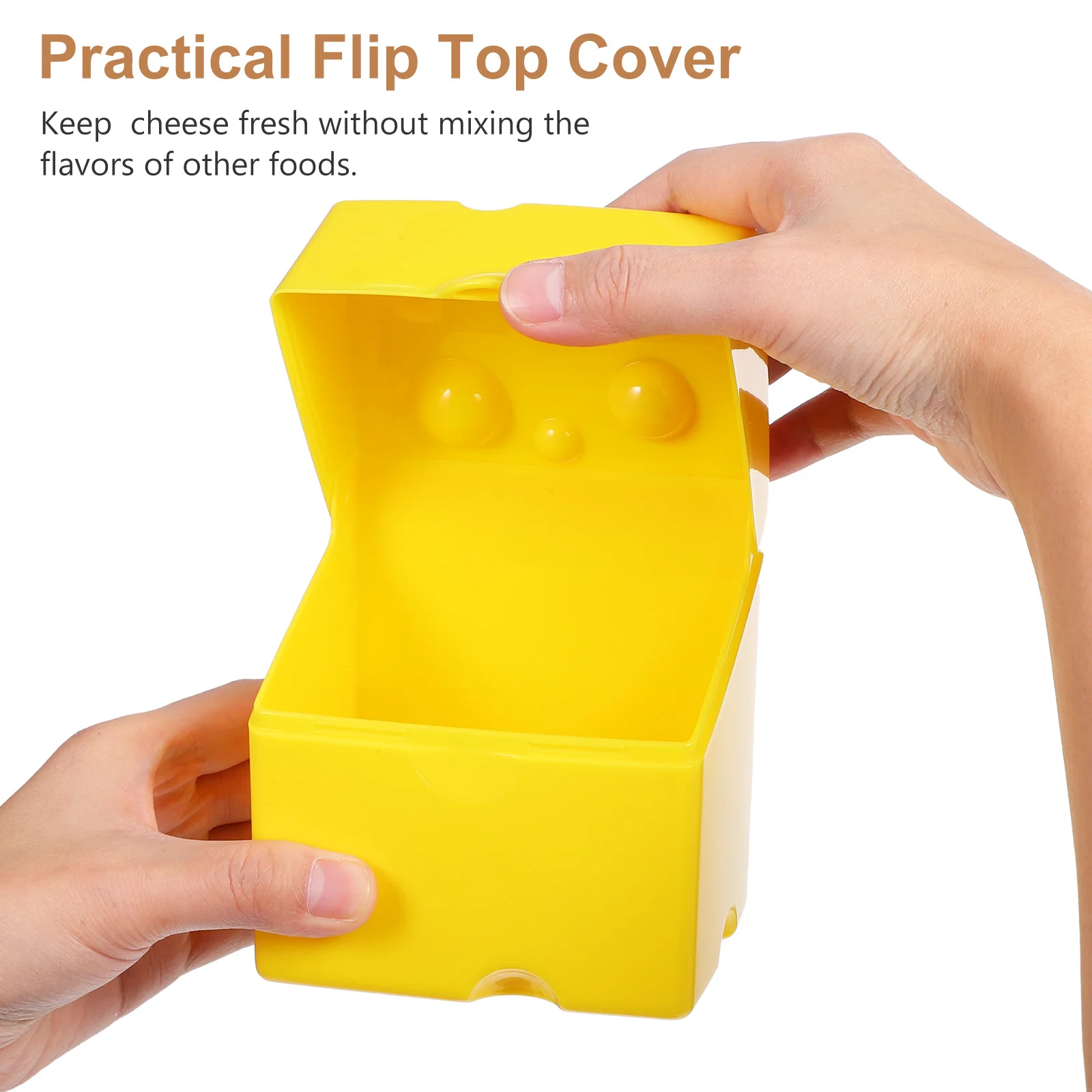 Contenitore per fette di formaggio Le sue piccole scatole con coperchio Design Custodie per burro Contenitori per frigorifero Prosciutto Abs Cucina Portaoggetti da viaggio