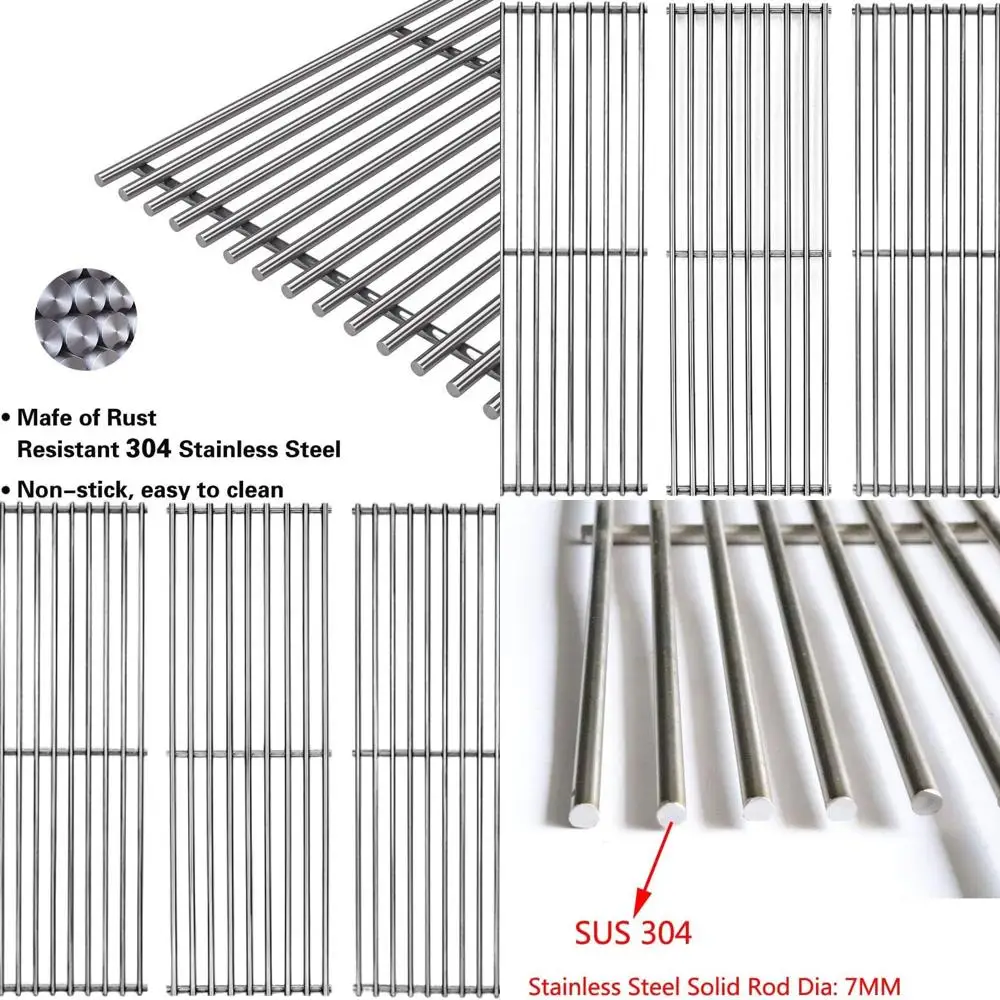 

Stainless Steel Cooking Grids Replacement for Kenmore, Kirkland, Master Forge, and More