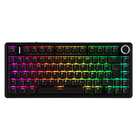 AULA F75 ISO-FR 75% AZERTY French Layout Wired/Bluetooth/2.4G Wireless Mechanical Gaming Keyboard RGB Backlighting 4000mAh Battery For Win/Mac