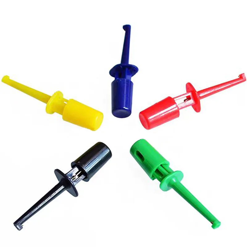 5PCS Test Hooks Test Clips Test Hooks Black Red Yellow Green Blue 5 Colors Available