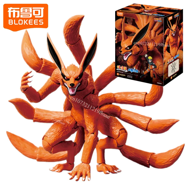 

Original Blokees Naruto Action Figure Kurama Toy Kyuubi Assembly Model Kit Legend Series Shippuden Figures Collection Doll Gifts