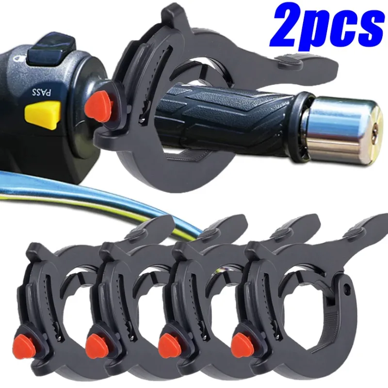 

Motorcycle Cruise Control Clamp Handlebar Throttle Lock Motor Cruise Control Assist Retainer Grip Safe Flexible One Click Unlock