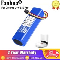 Original For Dreame Robot Vacuum Mop Cleaner D9 F9 L10 L10 Pro 14.4V  Li-ion Battery Pack 4INR19/66-2 P2008-4S2P-MMBK