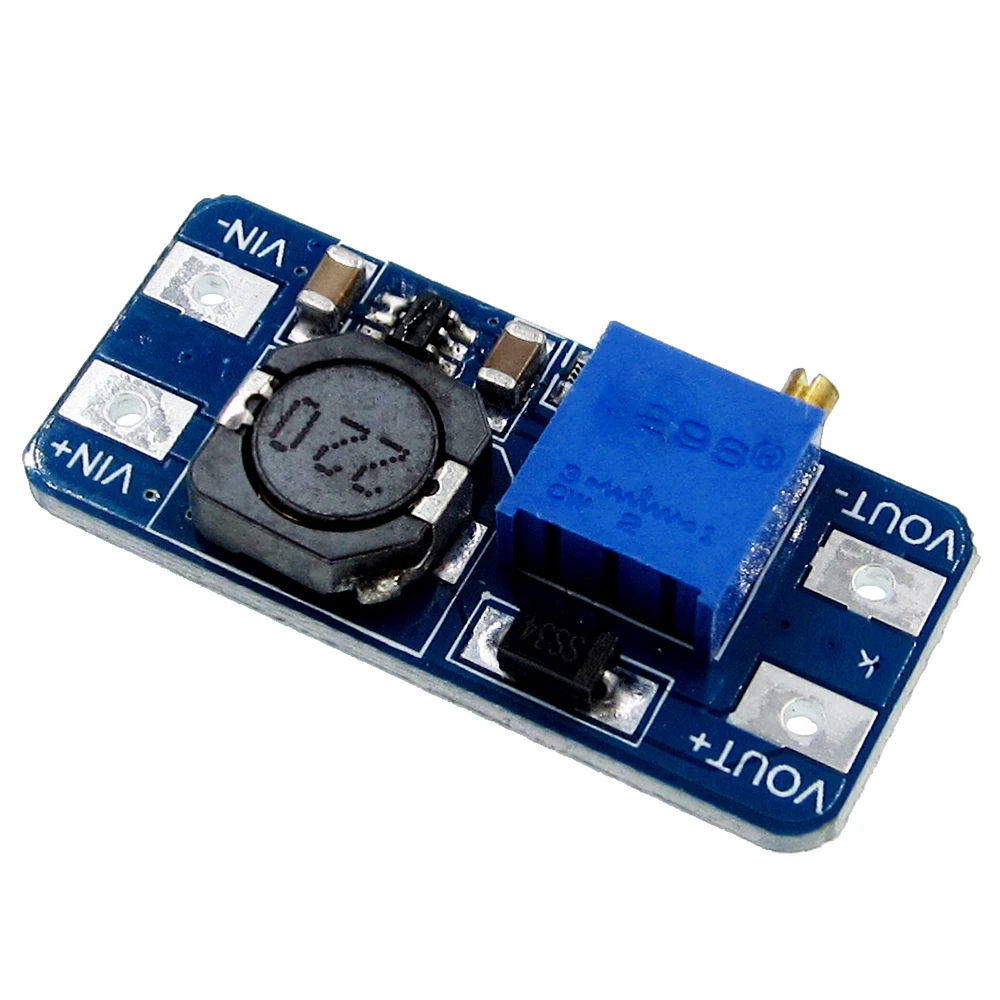 100pcs MT3608 DC-DC Step Up Converter Booster Power Supply โมดูล Boost Step-up BOARD เอาต์พุตสูงสุด 28V 2A