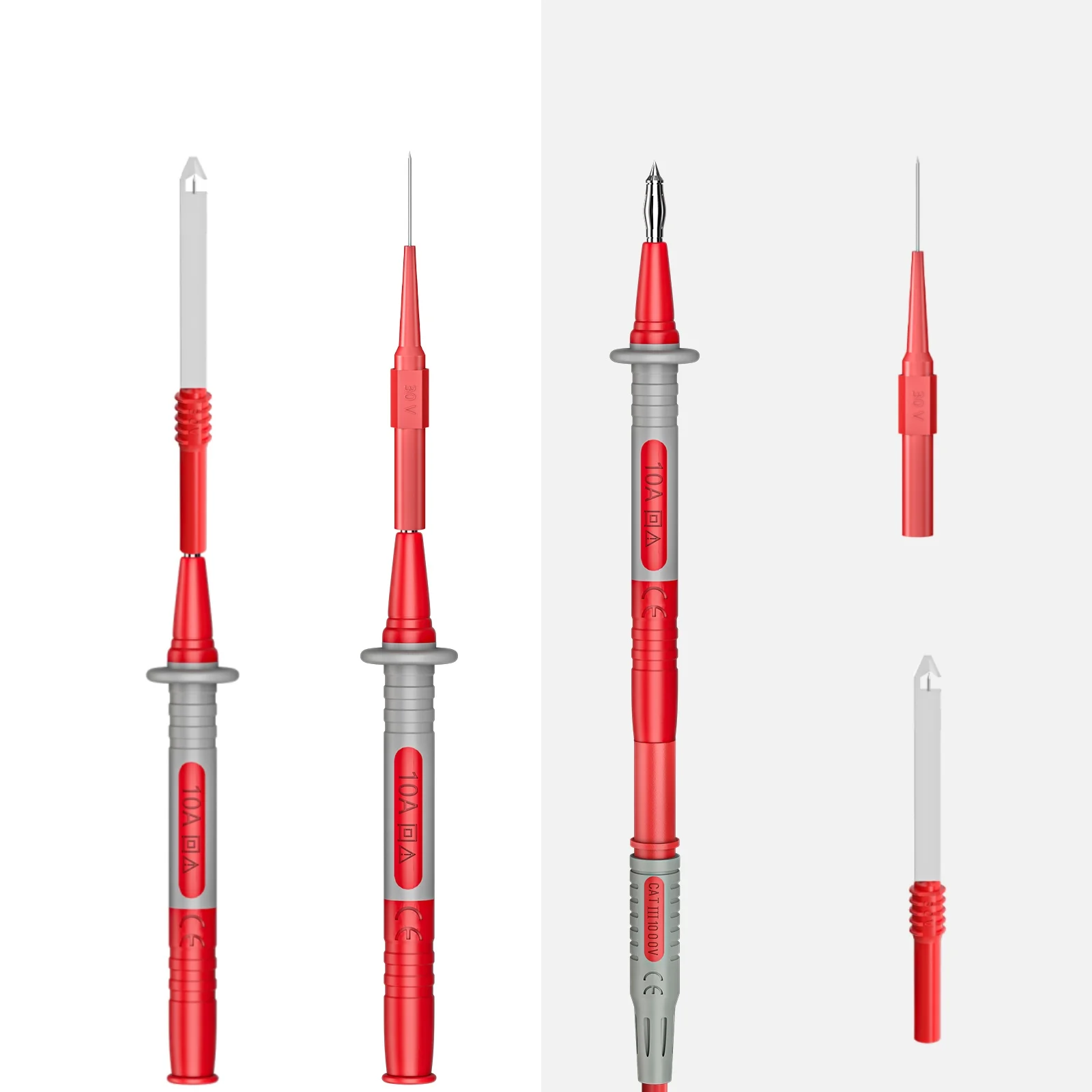 4mm female socket multimeter probe, 4mm banana plug test pin, multifunctional testing kit