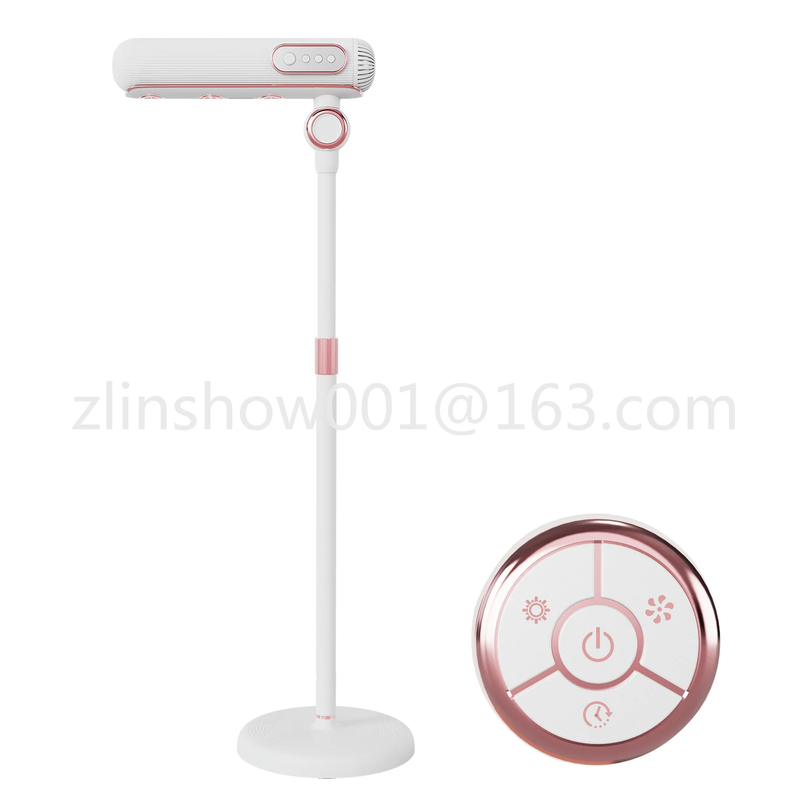 Custom Salon 1900W Bladeless High Speed Vertical Hair Dryer Ionic Standing Hair Dryers in pink Blower
