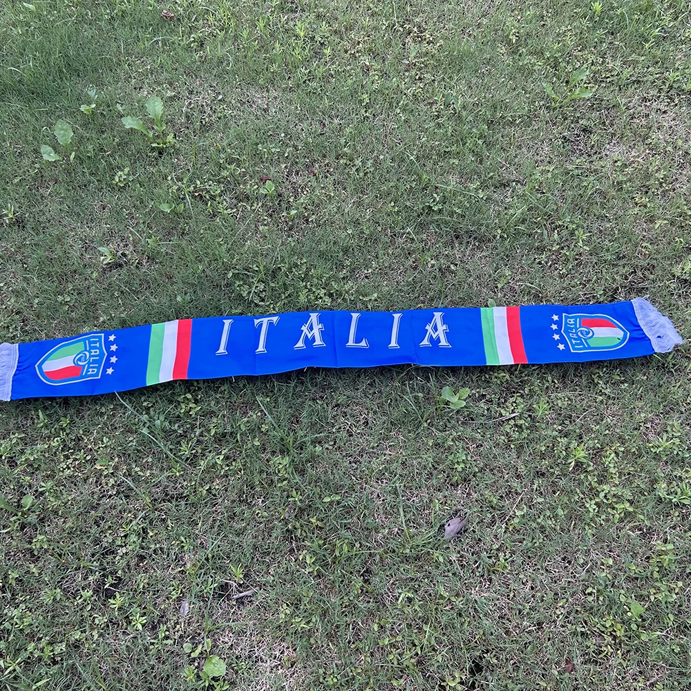 (SKY FLAG) Italien-Schal 13*140cm Doppelt bedruckter Italien-Flaggen-Schal, Fußball, Italien, italienische Nationalflagge, Sport-Dekoration – Detail 6