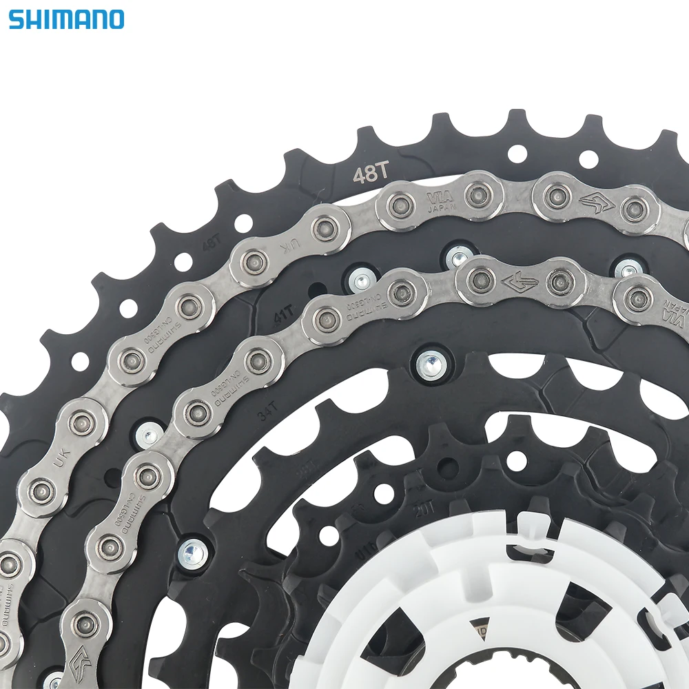 SHIMANO CUES CN-LG500 10/11-speed LINKGLIDE Chain Mountain Bike Chain for U6000 10/11S 11-speed HYPERGLIDE MTB Chain