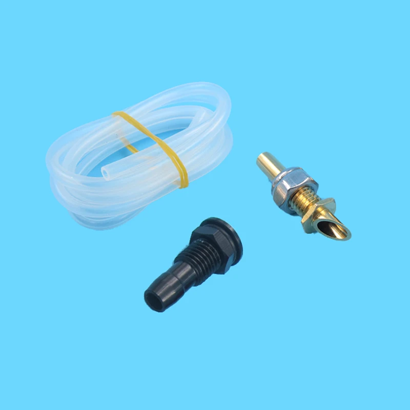 3pcs Set 3*5mm Silicone Water Cooling Pipe/Copper Oblique Scraper Nozzle/M6 Aluminum Alloy Water Outlet Nozzle for RC Boat