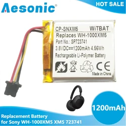 Replacement Wireless Headset Battery 1200mAh for Sony WH-1000XM5 XM5 723741
