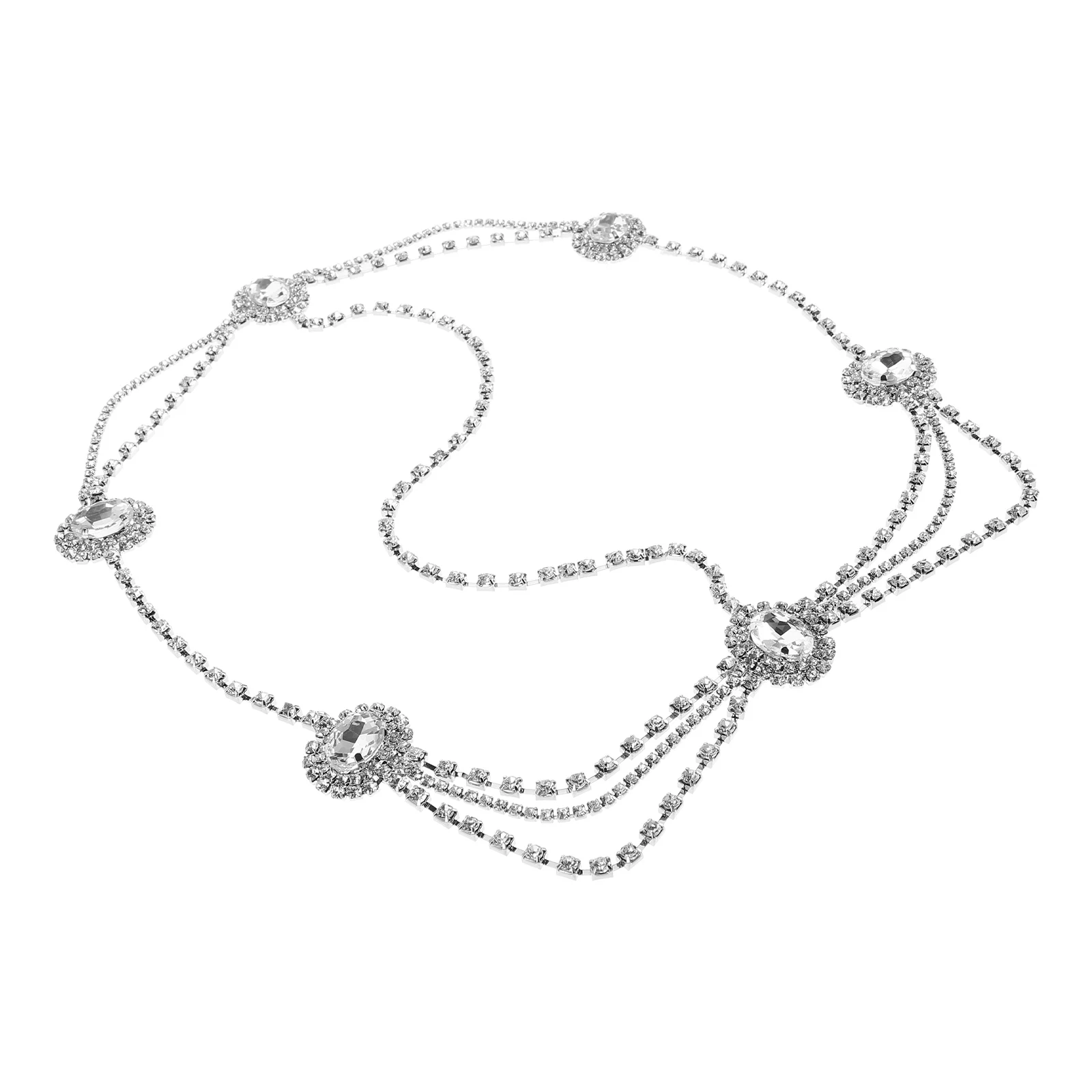 

Retro Tassel Hair Chain Bridal Headband Jewelry Wedding Accessory Asian Accessories for Women Flower