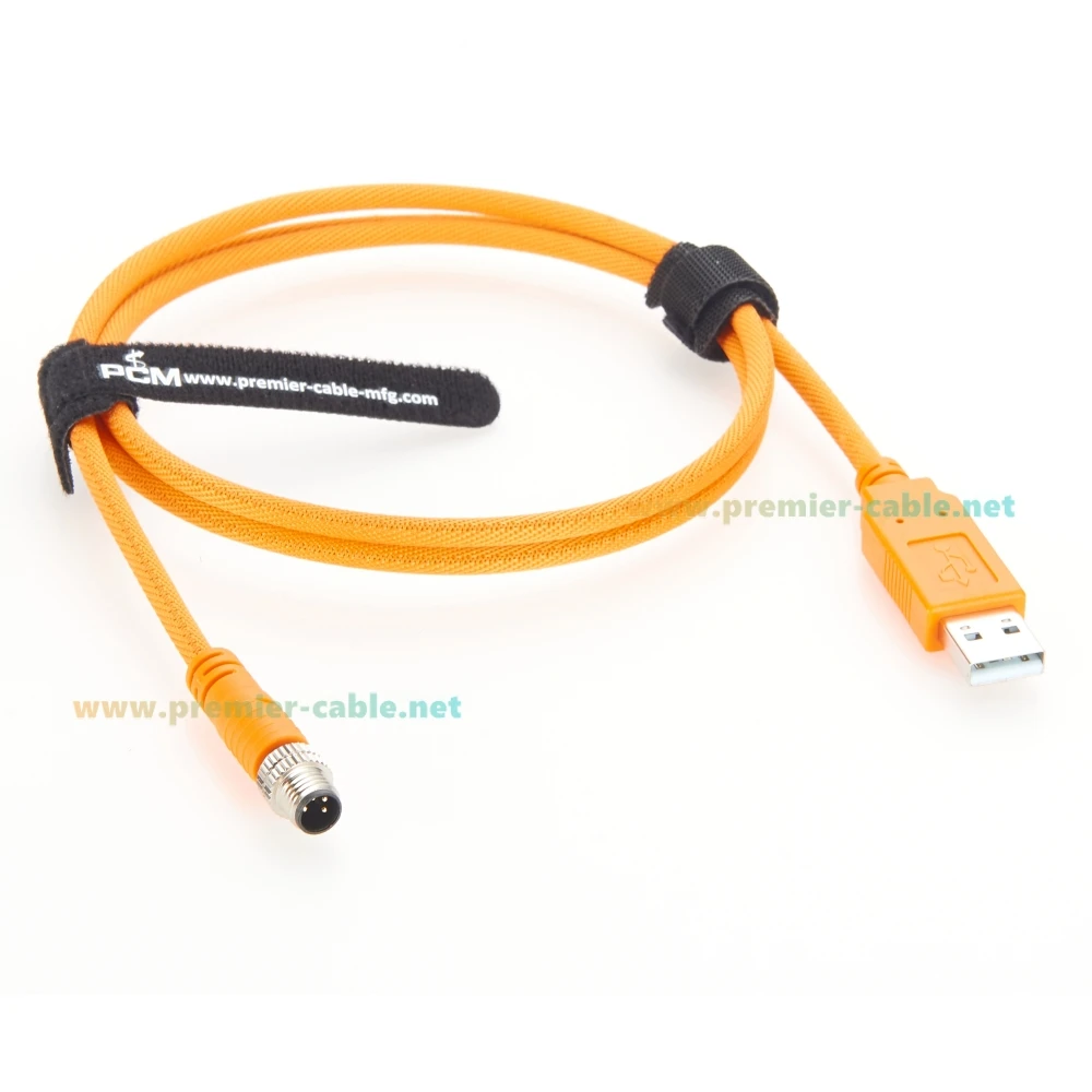 USB Configuration Cable to PC USB to M8 4Pin RS232 Serial Cable With FTDI Chip PLC Programming Cable Compatible Sick for Sensor
