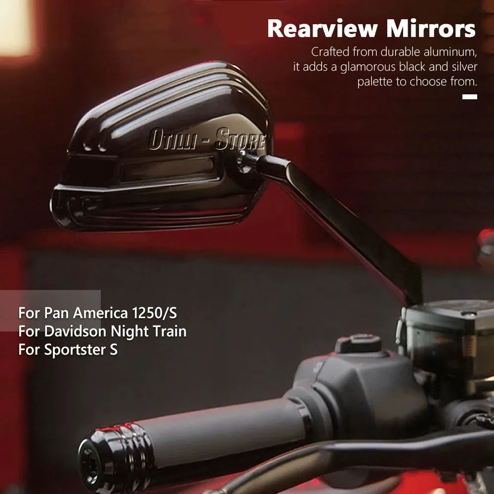 For Sportster S NEW Motorcycle Rear View Mirror Rearview Mirrors For Davidson Night Train For Pan America 1250 S