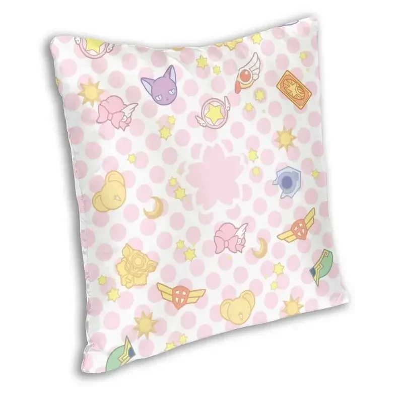 Cardcaptor Sakura Cute Magical Girl Things Cushion Cover Sofa Home Decor Anime Manga Square Throw Pillow Case 45x45