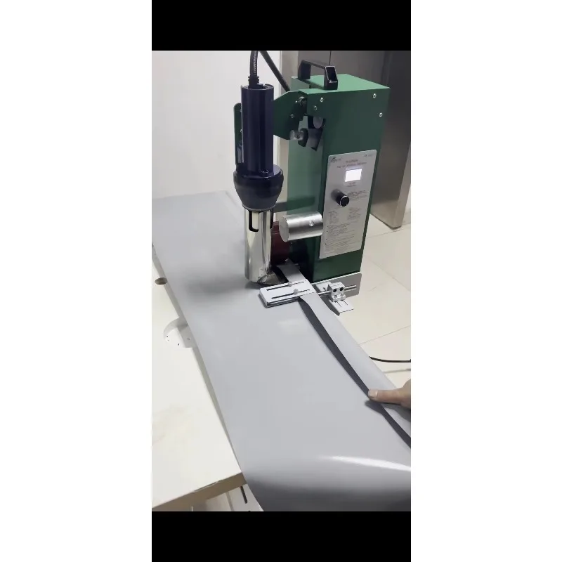 New Condition Table Type Hot Air Welding Machine Tarpaulin/TPU Banner Tent Jointer With Pocket Making Feature