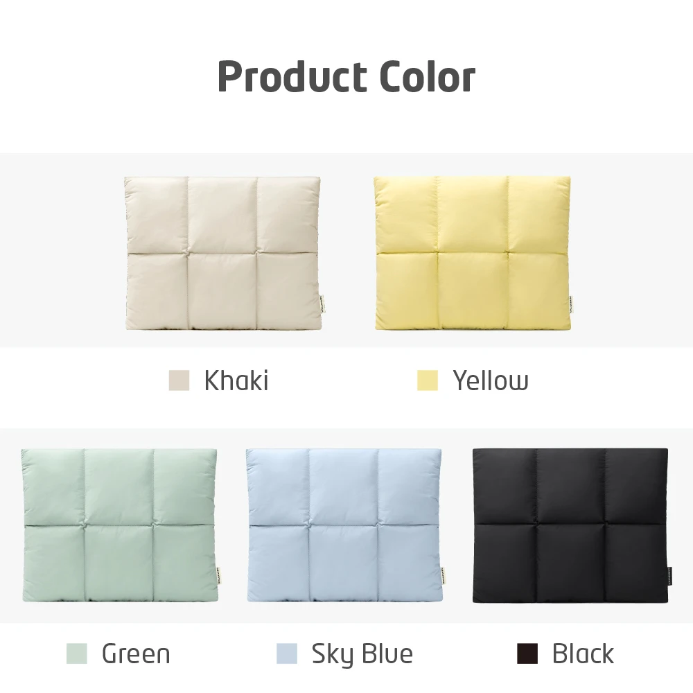 13 14 inch Laptop Sleeve Bag for Macbook Air Pro Puffy Quilted Puffer Notebook Carrying Case Tablet Laptop Case Pouch for Women