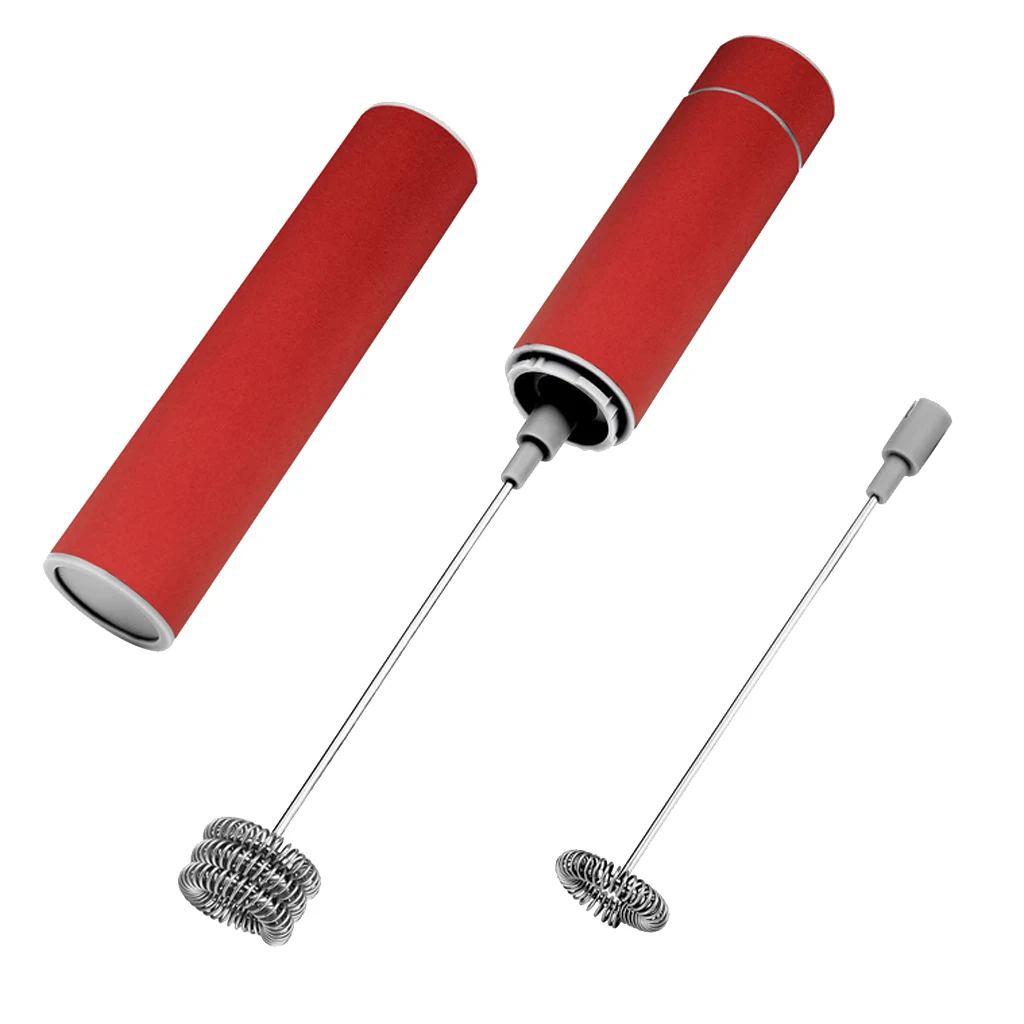 Stainless Handheld Electric Milk Frother Coffee Whisk Egg Mixer Blend