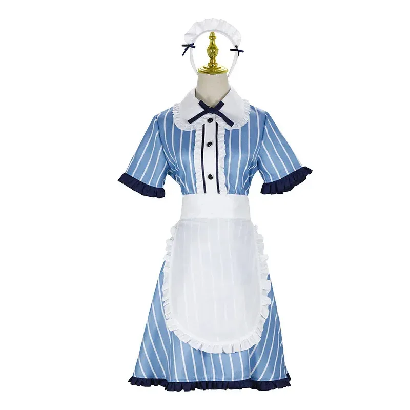 

Anime The Cafe Terrace and Its Goddesses Cosplay Hayato Kasukabe Maid Dress Set Woman Party Halloween Costumea;6'x,9;y'