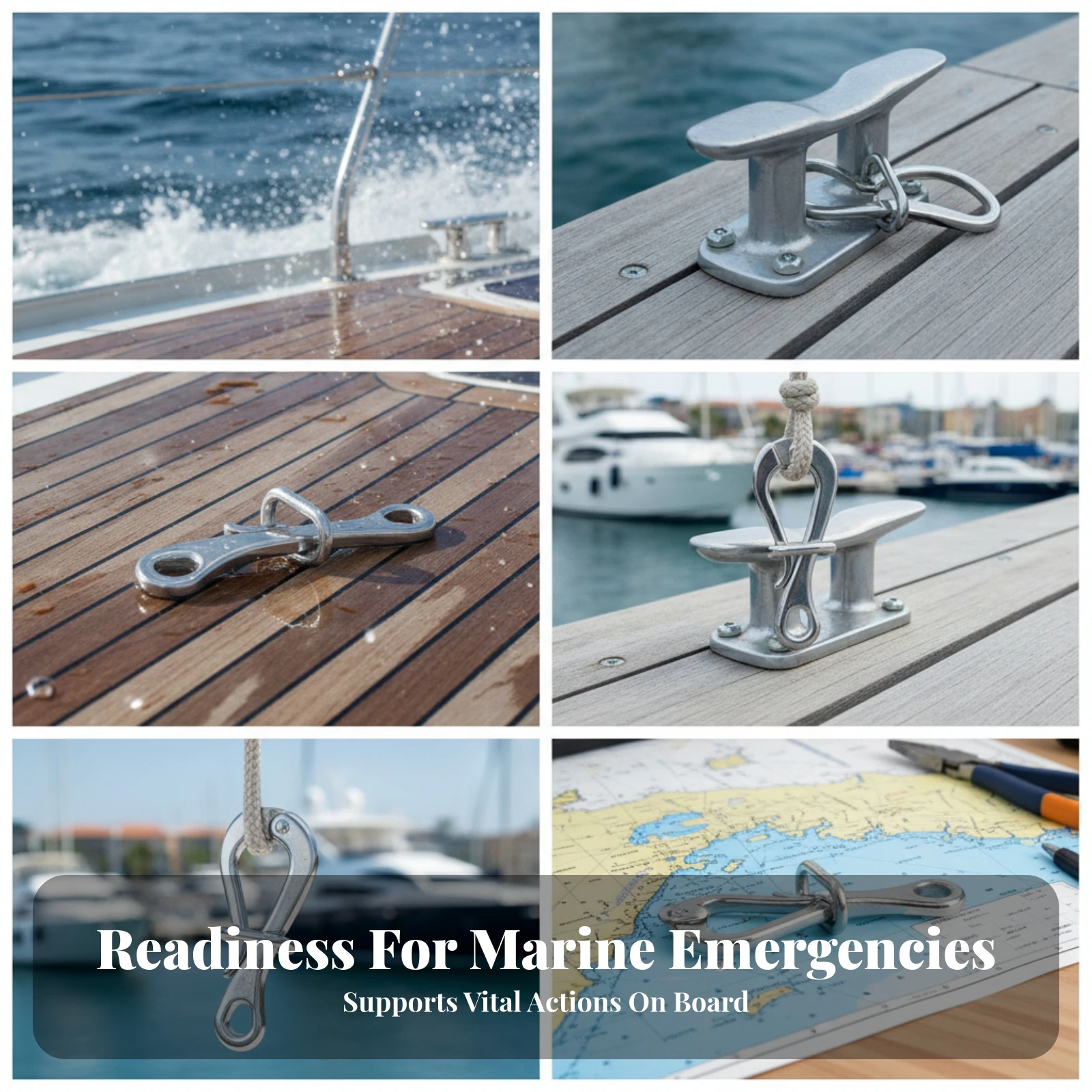 Silver Silver-Colored Finish 316 Stainless Steel Quick-Release Hook Rust Resistant Locking Marine Quick-Release Hook for Boat - view 3