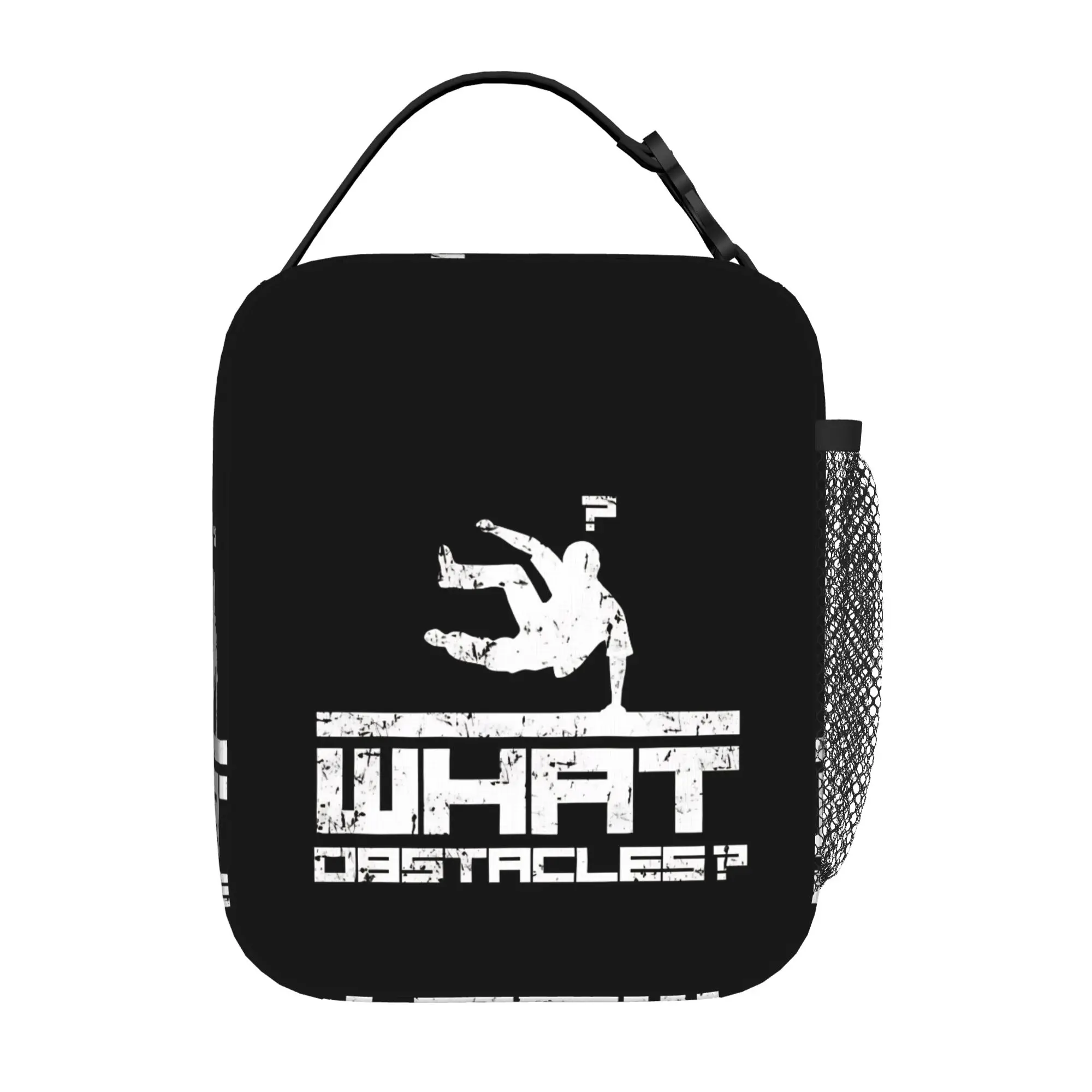 Parkour Meal Bag Free Running What Obstacles Gifts Large Capacity Harajuku Design Classic Lightweight Lunch Bag