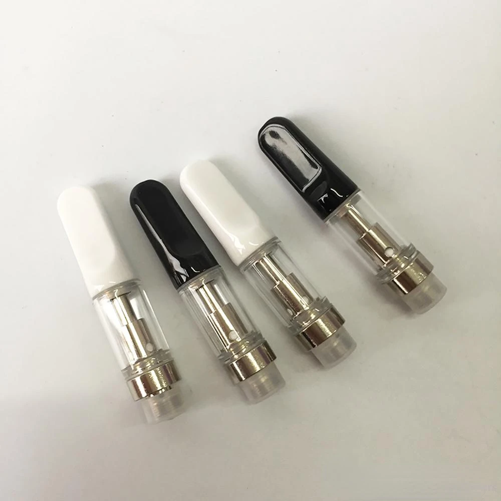 10PCS Oil Carts Ceramic Coil Cartridges TH205 510 Thread Dank Vapes Glass Tank Cartridge Empty Atomizers Tank  with Tubes