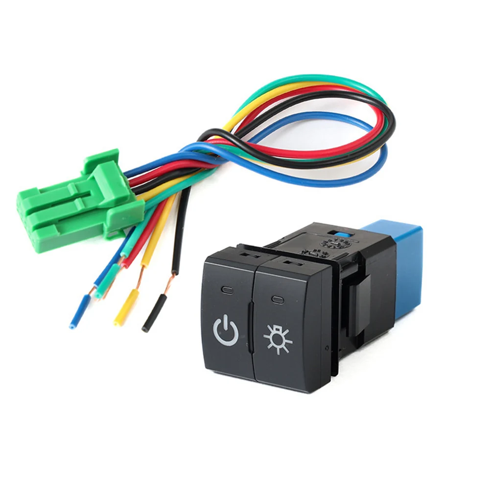 Car Switch LED Button Fog Light Switch OE Standard Fit Easy Installation Rigorous Testing Foggy Weather Driving For Toyota