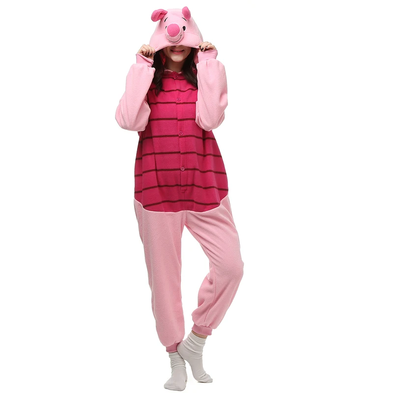 

Onesieshow Animal Kigurumi Pyjamas Halloween Onesie Adult Kids Cartoon Pig Pajama Cosplay Party Women Men Homewear