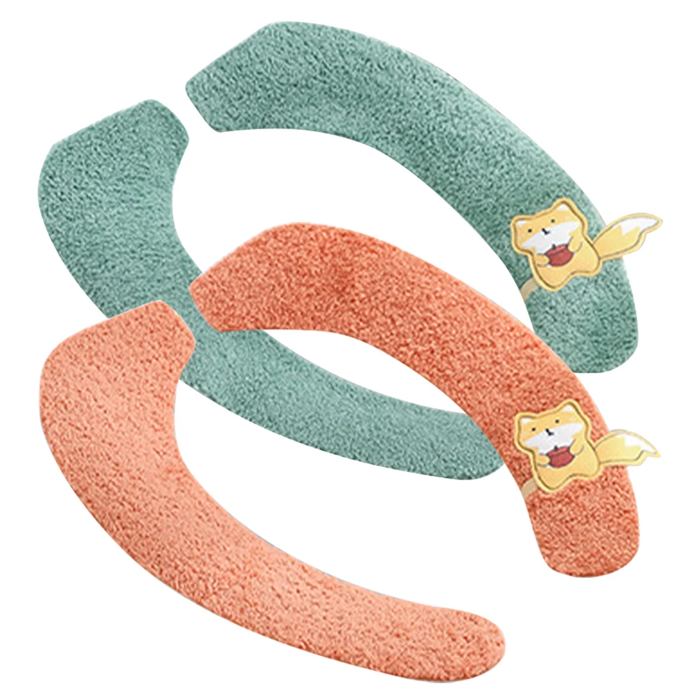 

Toilet Seat Covers Washable Warm Fiber Supple Soft Comfortable Reusable Long Time Static Adsorption Easy Install Bathroom Toilet