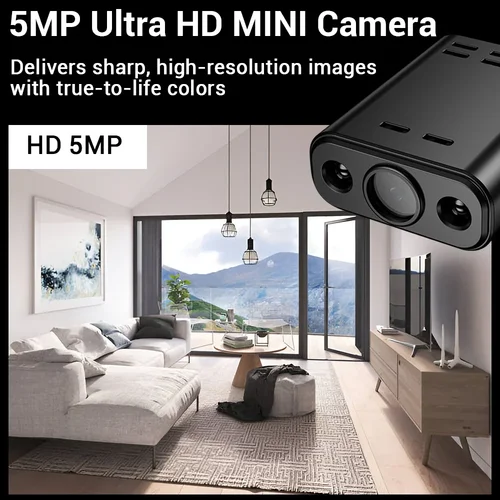 Imagen 2 del producto PEGATAH 5MP HD Mini cámara corporal WIFI batería integrada seguimiento humano IP monitoreo remoto IR visión nocturna videocámaras portátiles
