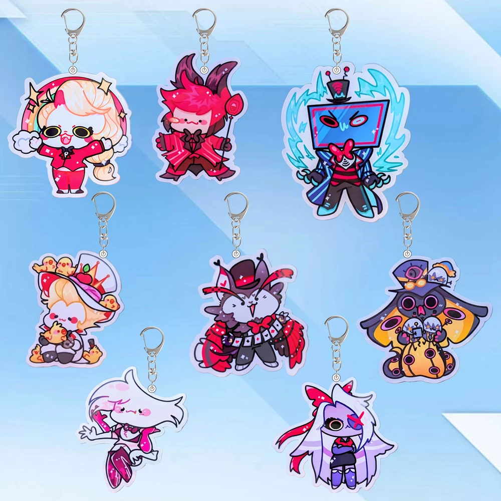 For Vox AD Vaggie Husk Sir Pentious Acrylic Keychain Sending Friends Backpack Accessories Festival Gift