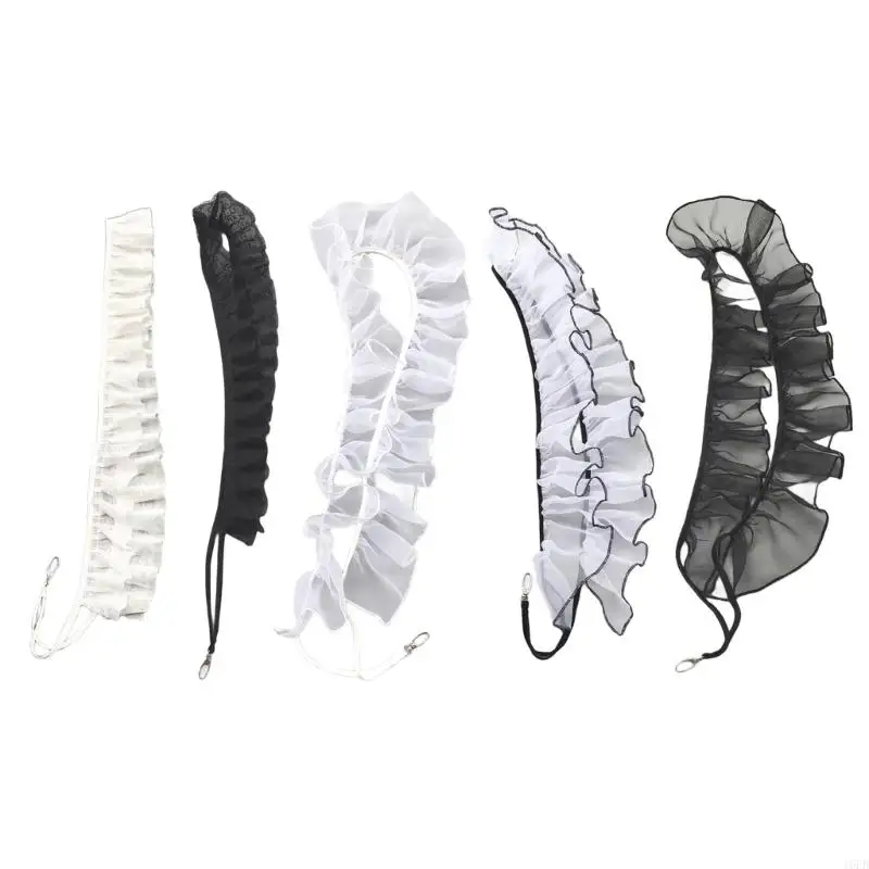 Fashion Forward Ruffled Phone Cord Strap Lovely Gathered Edges Cellphone Chain for Different Mobile Covers Decoration