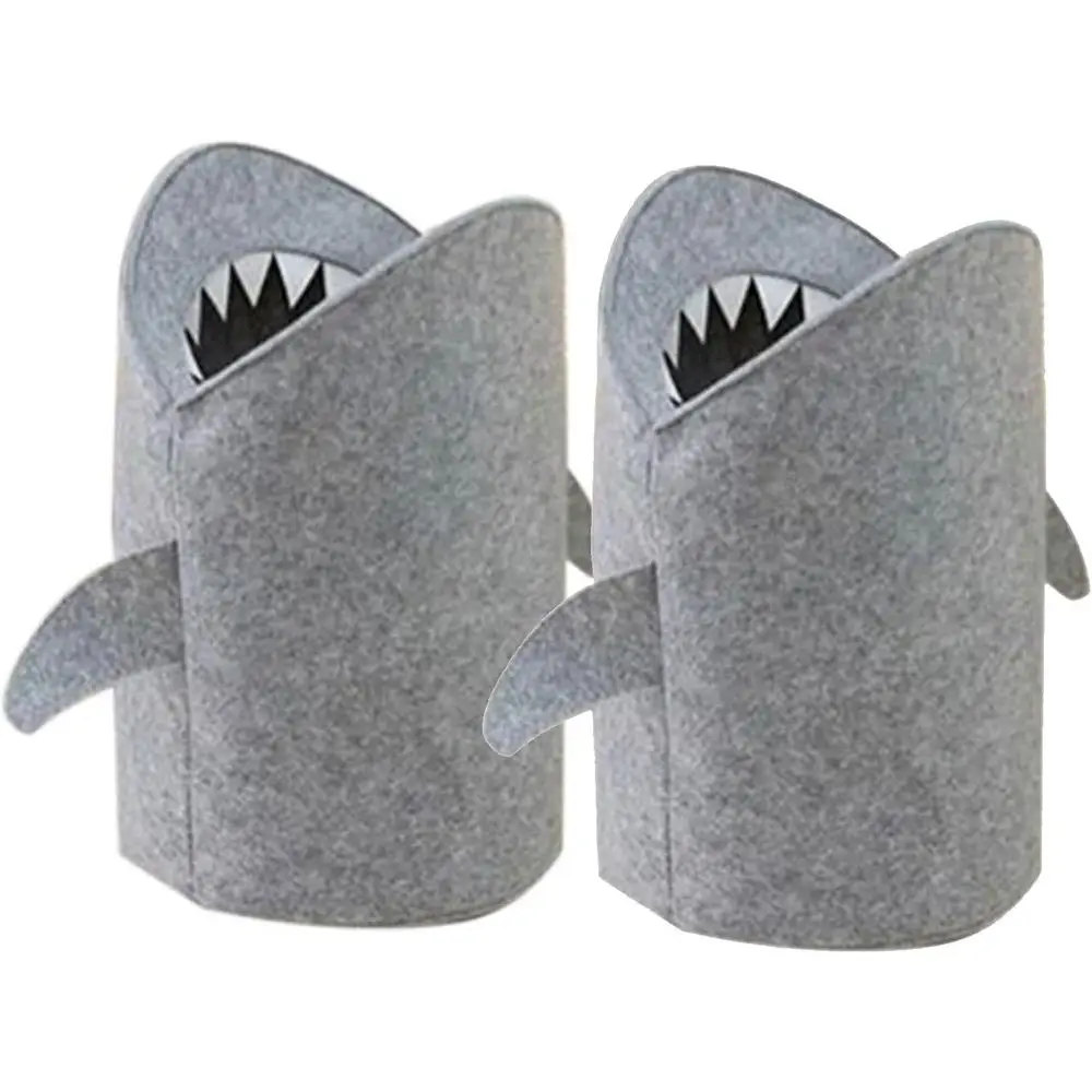 2 Pack oldable elt Laundry Basket Cute Laundry Hamper Sot Blanket Grey Organizer Bag Toy Basket Storage Baskets or Kids, Clothes