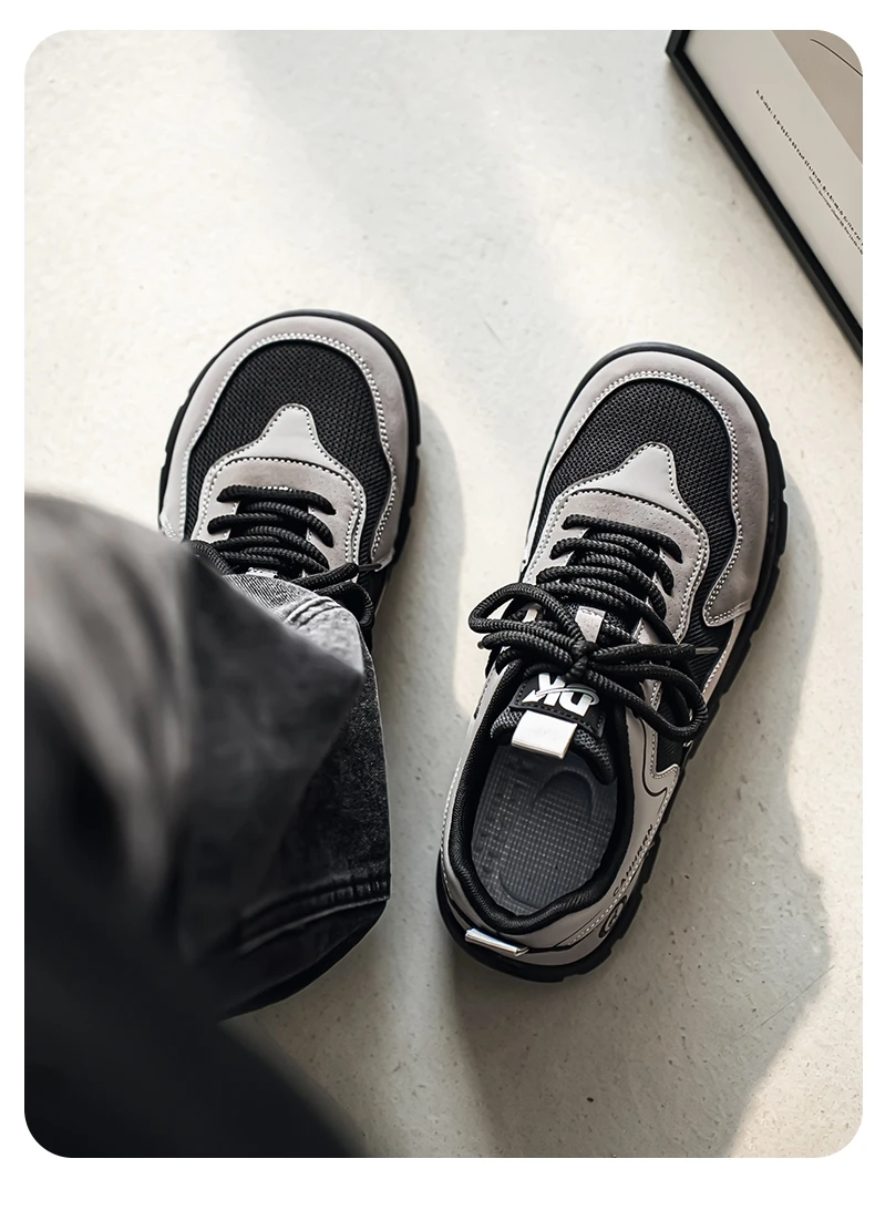 Herrenschuhe mit breiter Zehenbox, leichte Outdoor-Laufschuhe, rutschfeste, weiche, modische Herrenschuhe – Detail 8