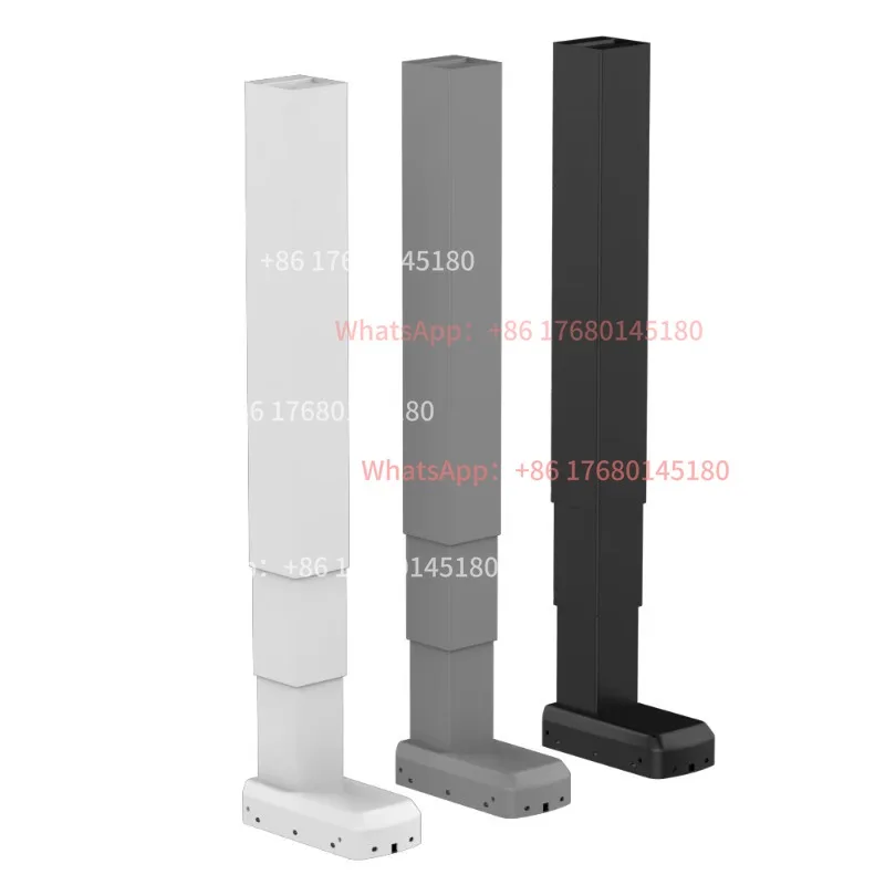 Modern lifting column 3-stage bench steel square height adjustable outriggers Electric lifting column