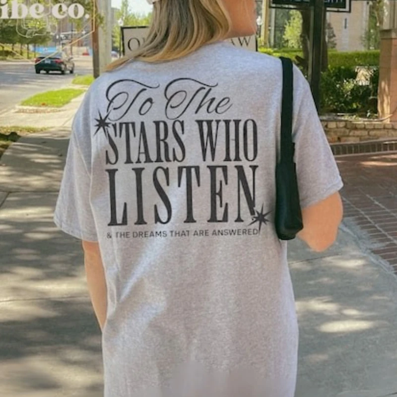 ACOTAR To The Stars  T-Shirt Velaris Night Court Rhysand Feyre Licensed SJM Universe City of Starlight Booktok Tops Cotton Tees