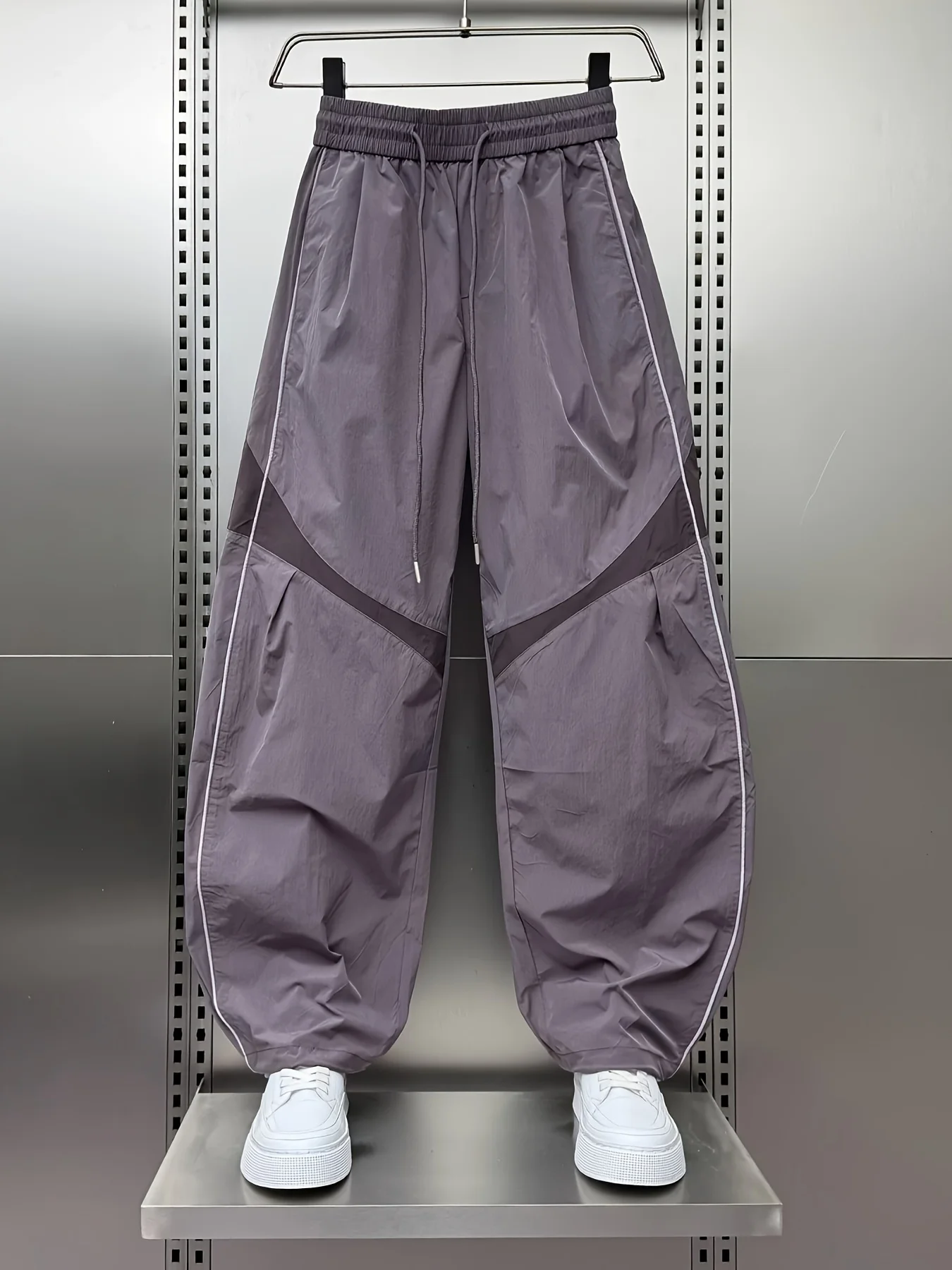 2026 Trendy American Style Casual Pants Color Block Contrast Straight Leg Workwear Men's Fashionable Summer New Arrivals Kids